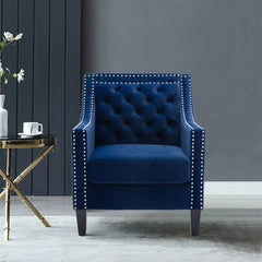 Blue Asaria Accent Chair - All India Decor