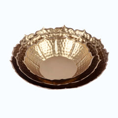 Sunflower Urli Bowl with Detachable Tealight Holder Set of 6 - All India Decor