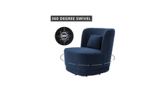 Blue Deeda Barrel Chair - All India Decor
