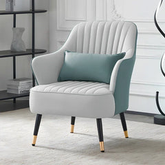 Sage Havya Faux Leather Arm Chair - All India Decor