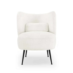 .White Collin Accent Chair - All India Decor