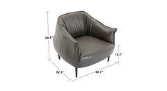 Grey Almeda Accnet Chair - All India Decor