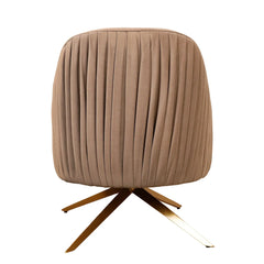 Light Brown Gladden Revolving Accent Chair - All India Decor