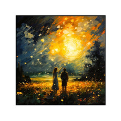 Beautiful Couple Embracing and Laughing Together Canvas Wall Paintings & Arts - All India Decor
