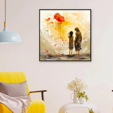 Capture Love's Essence Black Couple Love Canvas Wall Paintings & Arts - All India Decor