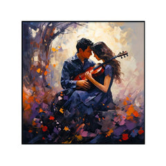 Couple Love with Musical Serenade Canvas Wall Paintings & Arts - All India Decor