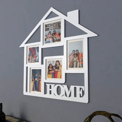 Home White Collage Hanging Photo Frame - Available in 4 colors - All India Decor