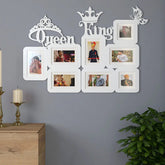 Queen & King White Hanging Photo Frame - All India Decor