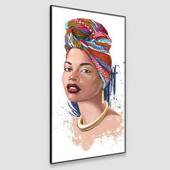 The african Silhuette Framed Wall art - All India Decor