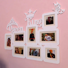 Queen & King White Hanging Photo Frame - All India Decor