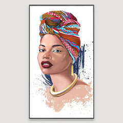 The african Silhuette Framed Wall art - All India Decor