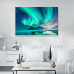 Magnificent Nothern Lights Framed Wall art - All India Decor