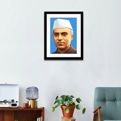 Jawaharlal Nehru Framed Wall Painting - All India Decor