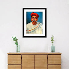 Bal Gangadhar Tilak Framed Wall Painting - All India Decor