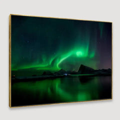 Illuminated Lofoten Islands Framed Wall art - All India Decor