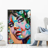 Mysterious Flower Girl Framed Wall art - All India Decor
