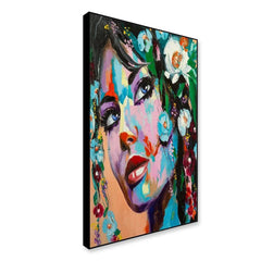 Mysterious Flower Girl Framed Wall art - All India Decor