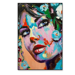 Mysterious Flower Girl Framed Wall art - All India Decor