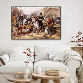 The First Thanks Giving Framed Wall art - All India Decor