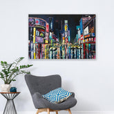 Night Walkers InTimes Squar Framed Wall art - All India Decor
