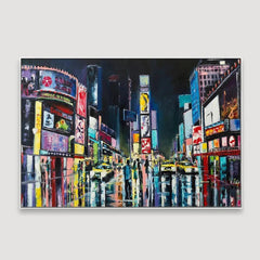 Night Walkers InTimes Squar Framed Wall art - All India Decor