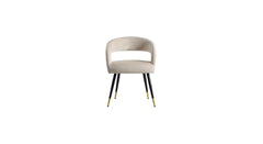 Beige Boucle Bentlee Accent Chair - All India Decor