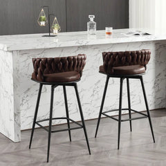 Dark Brown Presley Bar Stool - All India Decor