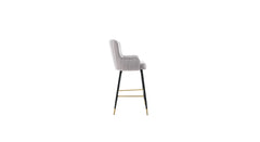 Grey Color Nolen Bar Stool - All India Decor