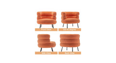Orange Clive Accent Chair - All India Decor