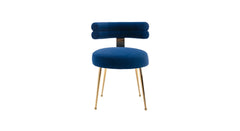 Blue Swizzy Aceent Chair - All India Decor