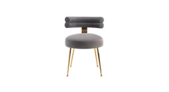 Grey Swizzy Aceent Chair - All India Decor