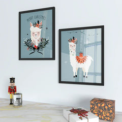 Snowy Christmas Framed Wall Art Set of 2 - All India Decor