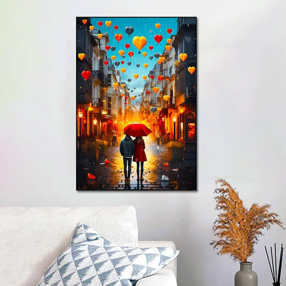 Beautiful Valentines Day Couple Love Canvas Wall Paintings & Arts - All India Decor