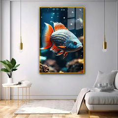 Modern Fish Acrylic Wall Paintings & Arts - All India Decor