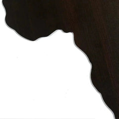 World Map Backlit Wood Wall Décor / Night Light, Walnut Finish - All India Decor
