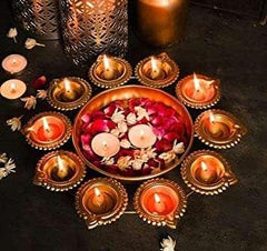 Golden Decorative Urli Bowl - All India Decor