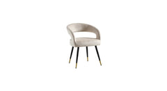Beige Boucle Bentlee Accent Chair - All India Decor