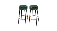 Green Color Nahman Bar Stool - All India Decor