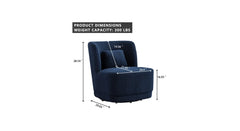 Blue Deeda Barrel Chair - All India Decor