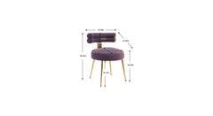 Purple Swizzy Aceent Chair - All India Decor