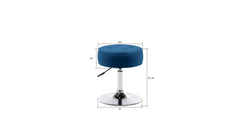 Blue Color Deria Vanity Stool - All India Decor