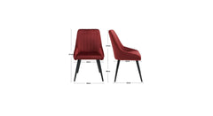 Red Nico Side Chair - All India Decor