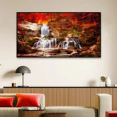 Soothing Waterfall Nature Scenery of Colorful Canvas Wall Paintings & Arts - All India Decor