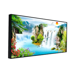 Stunning Waterfall Nature Scenery of Colorful Canvas Wall Paintings & Arts - All India Decor