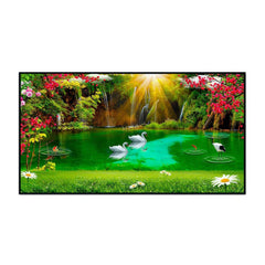 Beautiful Waterfall Nature Scenery Canvas Printed Wall Paintings & Arts - All India Decor