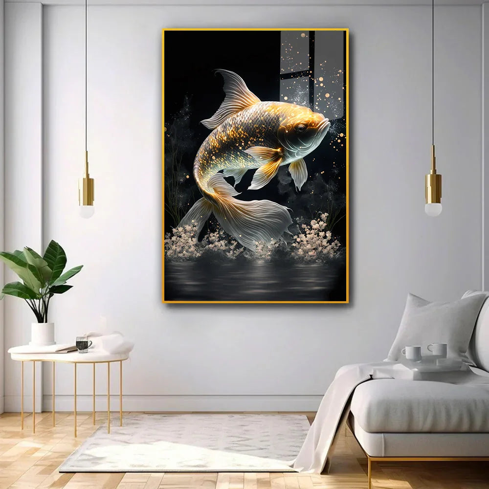 Lively Fish Acrylic Wall Paintings & Arts - All India Decor