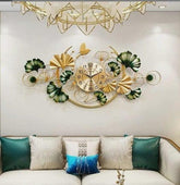 Leaves Iron Clock - All India Decor