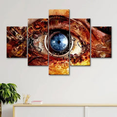 Beautiful Mechanical Eyes 5 Pieces Canvas Print Wall Painting - All India Decor