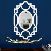 Modern Design Decorative Wooden Wall Mirror - All India Decor