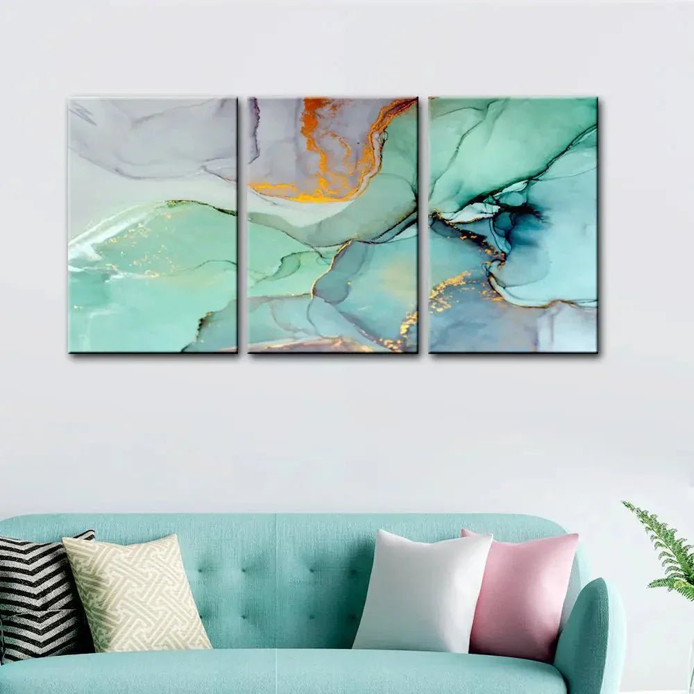 Beautiful Abstract Wall Art Wood Framed Canvas Painting - All India Decor